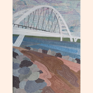 Art Work Edmonton Walterdale Bridge - Bridging Horizons: Edmonton's Flowing Canvas