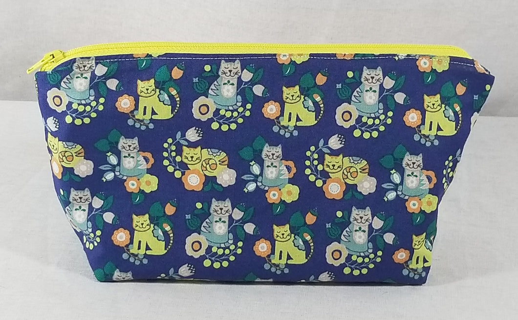 Yellow and Blue Cat - Pencil Case