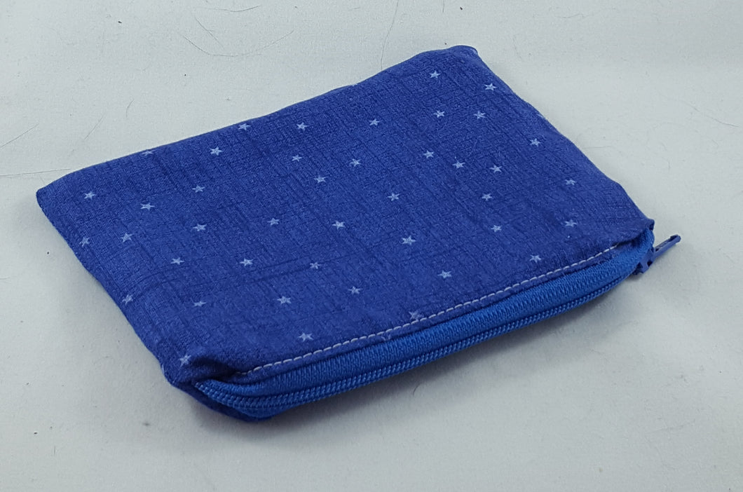 Blue Stars - Padded Coin Pouch