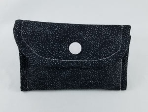Black Sparkle -  Credit Card Pouch