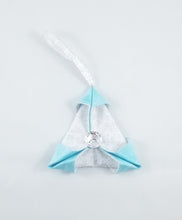 Ice Blue with crystal centre - Christmas Tree Decorations