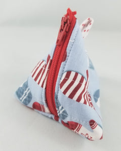 Oh Canada Mittens - Triangle Coin Pouch