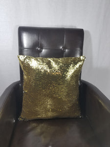 Gold and Silver Mermaid Sequin - Cushion Cover
