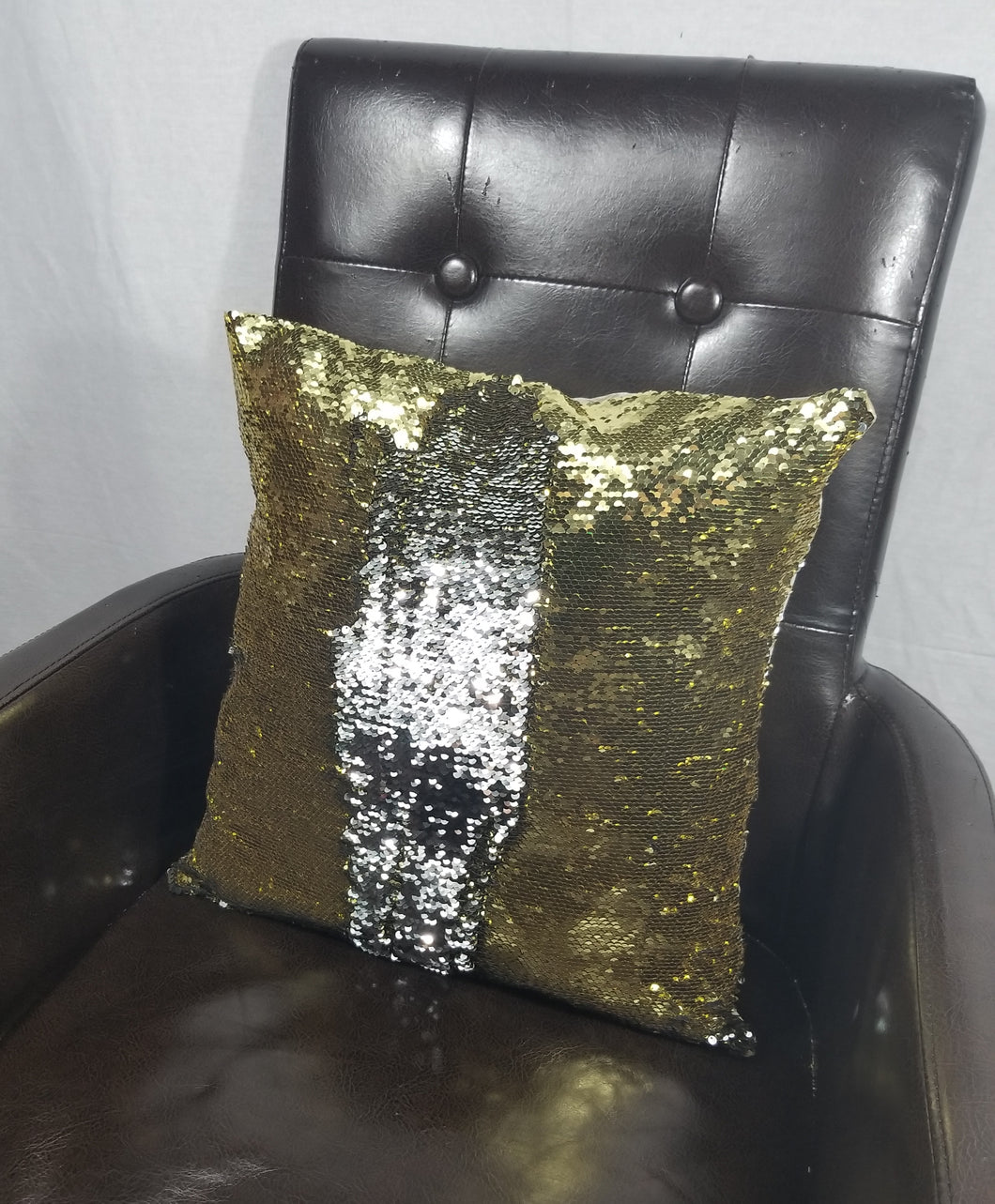 Gold and Silver Mermaid Sequin - Cushion Cover