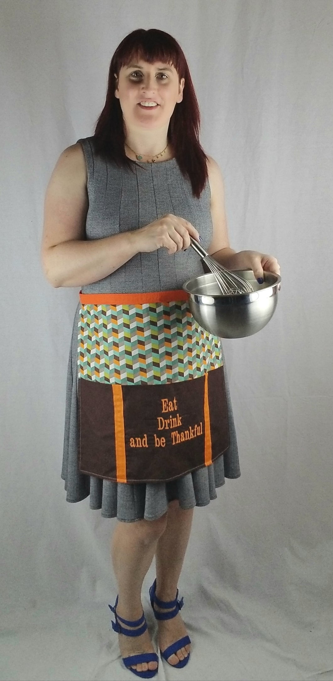 Eat, Drink and be Thankful - Half Apron