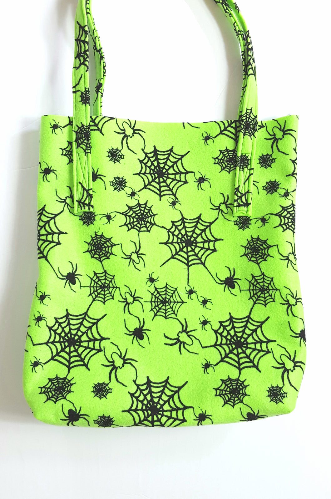 Lime Green Trick or Treat Bag