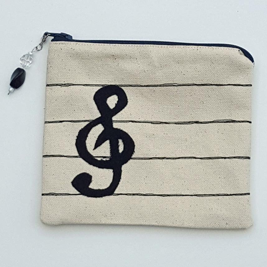 Hand Crafted It's a music thing Coin Pouch
