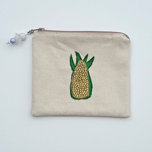Hand Crafted Must Love Corn Coin Pouch