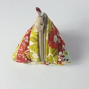 Red and Green Triangle Coin Pouch