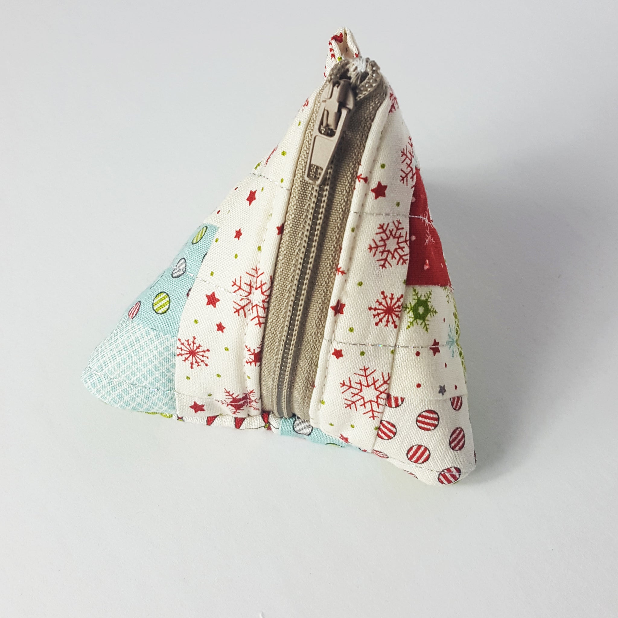 Triangle Vegan Coin Purse - handmade here in the UK